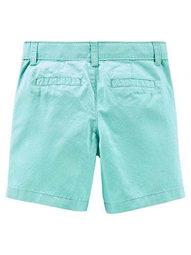 Simple Joys by Carter's Flat Front Shorts, Pack of 2 Pantalones Cortos, Gris/Verde Menta, 5 años (Pack de 2) para Bebés