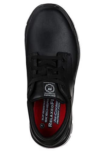 Skechers Flex Advantage Sr Fourche, Zapatos Hombre, Black Leather, 42 EU