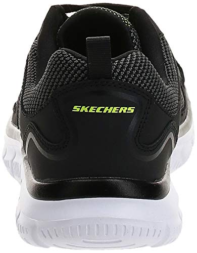 Skechers Track Bucolo, Zapatillas de Running Hombre, Black White, 41 EU