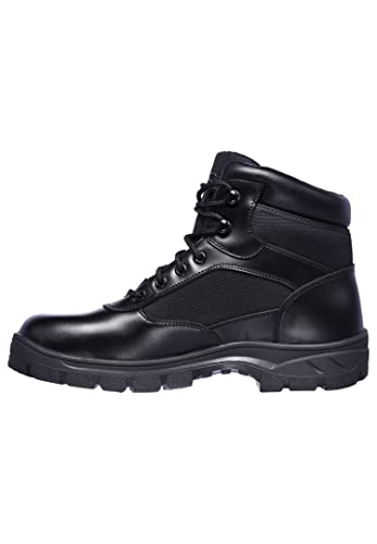 Skechers Wascana Benen, Zapatos de Trabajo Hombre, Black, 42 EU