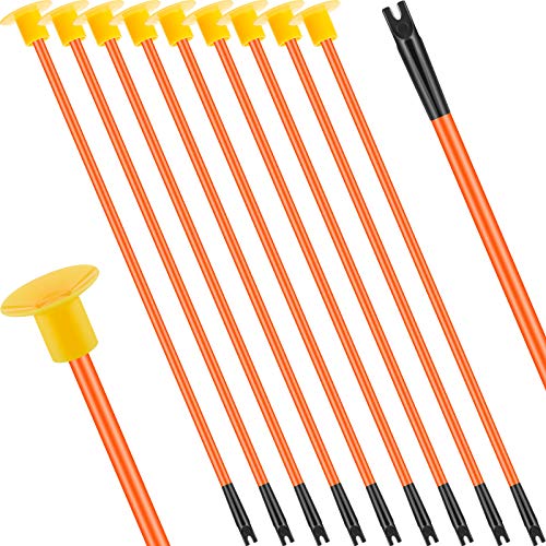 Skylety 10 Piezas de Flechas de Ventosa de Repuesto Flechas de Reemplazo con Punta de Goma para Juguetes (Naranja)