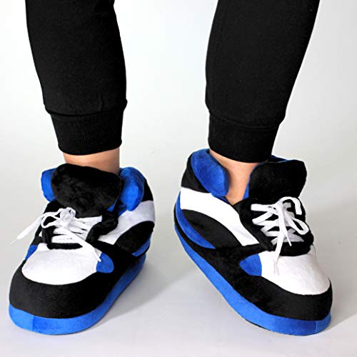 Sleeper'z - Zapatillas de casa originales y divertidas de hombre y mujer - Sneakers azul y negro - 42/44 (XL)