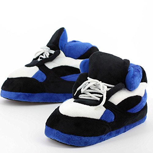 Sleeper'z - Zapatillas de casa originales y divertidas de hombre y mujer - Sneakers azul y negro - 42/44 (XL)