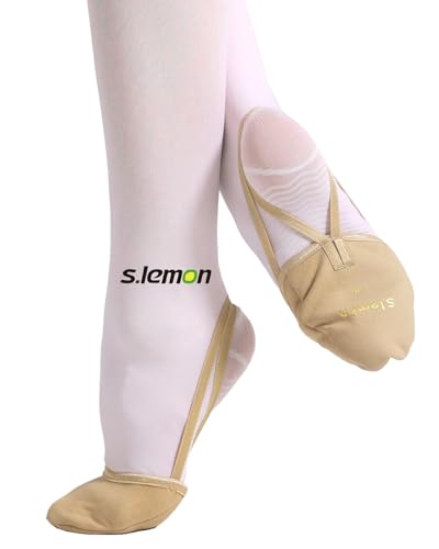 s.lemon Media Suela Lírico Danza Giro Punta Ballet Rítmica Gimnasia Zapatos para Niñas Mujeres 36