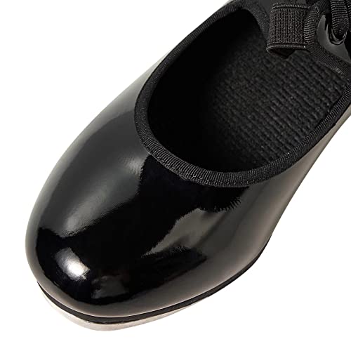 s.lemon Zapatos de Claque,Mujer Hombre Niños 2.5cm Tacón Zapato de Tap Zapatos Claqué Negro EU 38