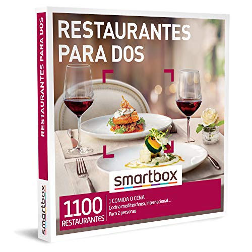 SMARTBOX - Caja Regalo hombre mujer pareja idea de regalo - Restaurantes para dos - 1100 restaurantes de cocina mediterránea, internacional, moderna y mucho más