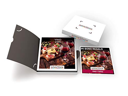 Smartbox - Caja Regalo Vino y Tapas - Idea de Regalo Vino - Visita a Bodega con cata y obsequio o menú de Tapas para 2 Personas