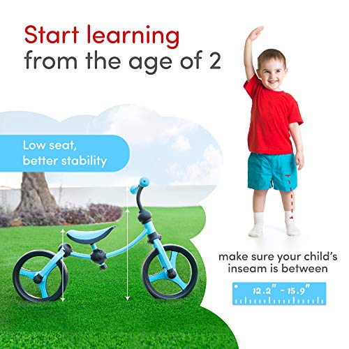 smarTrike Inteligente Trike Azul Impulsor 2-en-1 Blue Equilibrio Antes de Montar para los niños