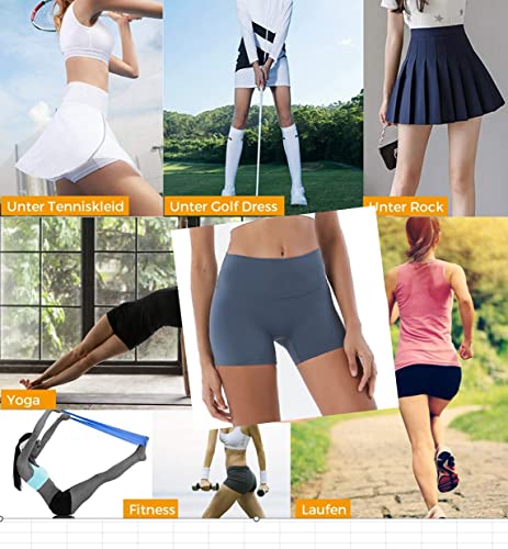Smatstyle Pantalones Cortos Deportivos Fitness para Mujer Pantalones Cortos de para Mujer Leggings Yoga Pantalones Aptitud Shorts (Medium, Negro)