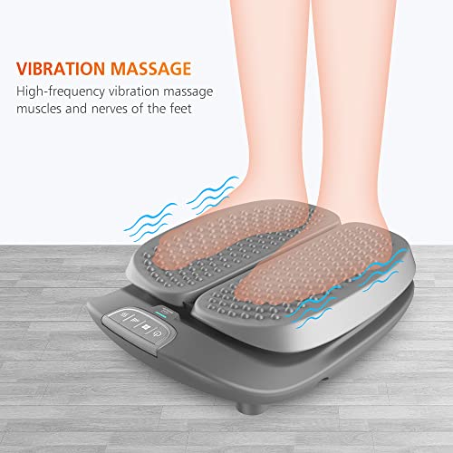 SNAILAX Masajeador eléctrico para pies con calor, masajeador de pies Shiatsu con vibración, masajeador con mando a distancia, regalo para mujeres y hombres
