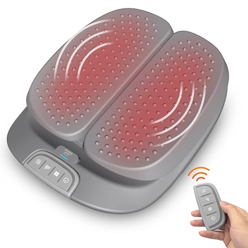 SNAILAX Masajeador eléctrico para pies con calor, masajeador de pies Shiatsu con vibración, masajeador con mando a distancia, regalo para mujeres y hombres