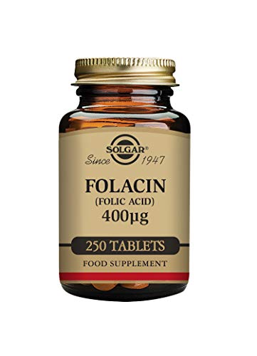 Solgar® Folacín (ácido fólico) 400 µg para embarazo y concepción - 250 comprimidos