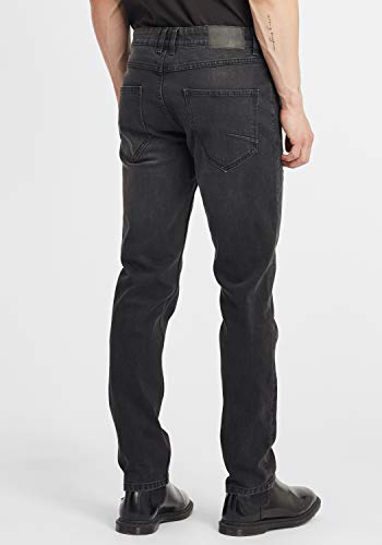 Solid Pilto Jeans Pantalón Vaquero para Hombre, tamaño:W33/34, Color:Grey Denim (700033)