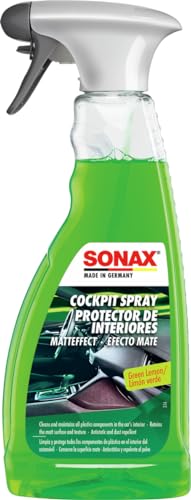 SONAX CockpitPfleger efecto mate verde-limón (500 ml) limpiador de plásticos y salpicaderos | N.° 03582410-544