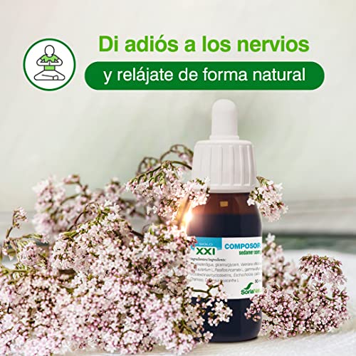 Soria Natural - COMPOSOR 05 - SEDANER COMPLEX S. XXI - Complemento alimenticio - Ayuda al descanso y relajación - 50 ml – Valeriana - Azahar - Pasiflora (PACK2)