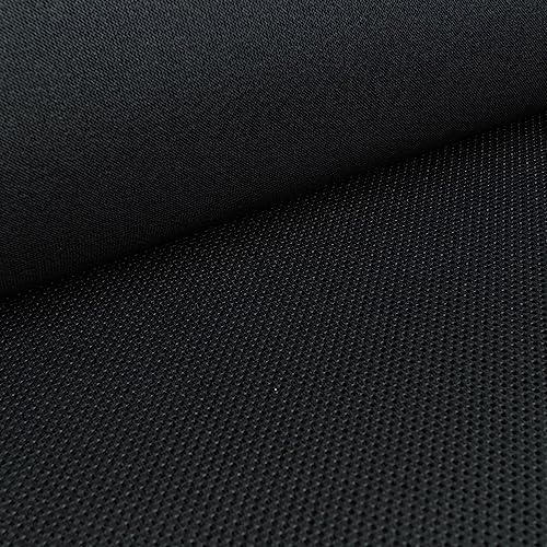Space Mesh - tejido espaciador/tejido de malla 3D - acolchado para mochilas y cinturones - transpirable y de secado rápido - negro - por metro