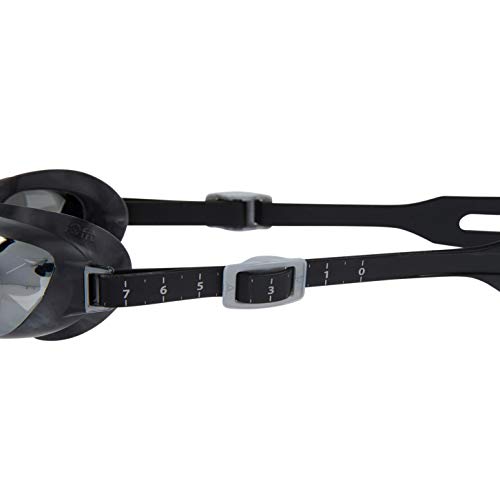 Speedo Aquapure Mirror Gafas de natación Unisex Adulto, Negraes Color Plata, Talla Única