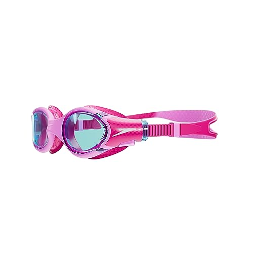 Speedo Biofuse 2.0 Gafas de natación Junior Unisex, Rosa flamenco/rosa eléctrico/azul, One Size
