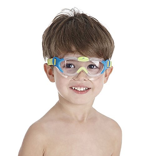 Speedo Biofuse Sea Squad Mask Gafas de natación Junior Unisex, Azul/Verde, Talla Única