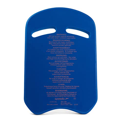 Speedo Kick Board Tabla de natación Unisex Adulto, Azul/Naranja, Talla Única