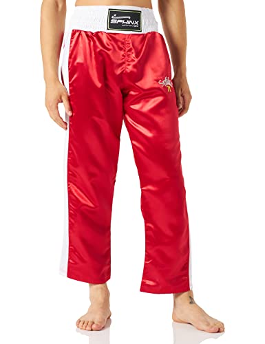 SPHINX EVO-Full - Pantalones de Artes Marciales (Talla M), Color Negro, Unisex Adulto, Color Rojo, tamaño Medium