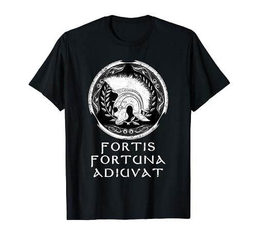 SPQR Fortis Fortuna Adiuvat Casco de centurion romano Camiseta