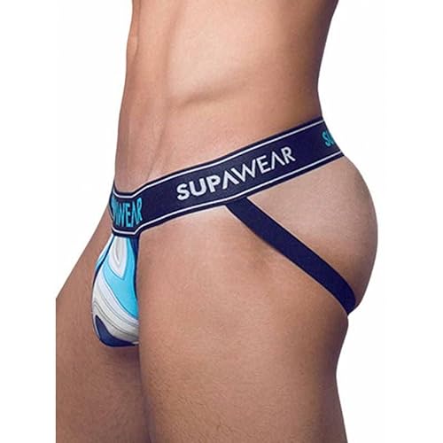 SPRINT Supawear Jockstrap Underwear Woody Blue Calzoncillos, S Unisex Adulto
