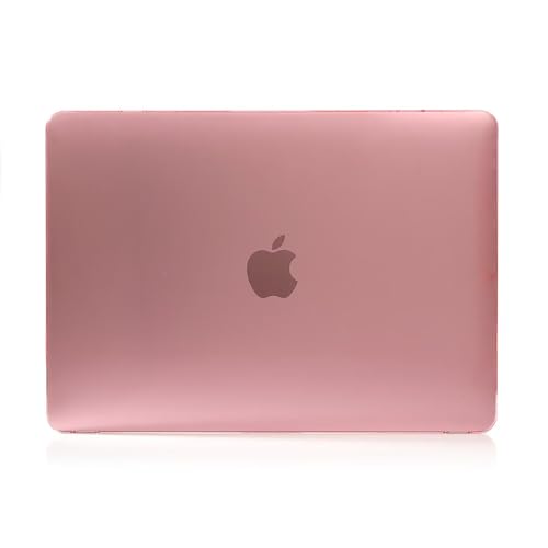 SsHhUu Funda para 4 in 1 MacBook 12 Pulgadas Retina A1534, Plástico Carcasa con Protector de Pantalla & Piel de Teclado & Funda para portátil para MacBook 12 Pulgadas (Model: A1534, 2015-2017) Rosa
