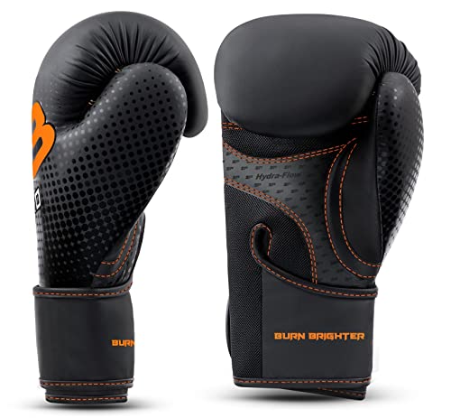 Starpro M33 Guantes de Boxeo de Cuero sintético Mate para Entrenamiento y Sparring en Muay Thai Kickboxing Fitness - Hombres y Mujeres - Negro y Verde - 8oz 10 oz 12 oz 14 oz 16 oz