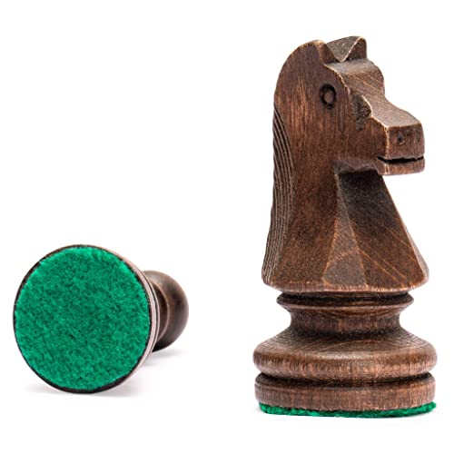 Staunton No. 5 Tournament Chess Pieces w/ Wood Box by Wegiel