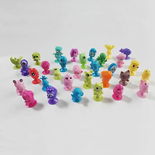 STOBOK Muñecas de Succión Muñecas de Animales Juguete Playset: 24Pcs Muñeco de Plástico Muñeca de Animales con Ventosa Dibujos Animados Monster Succión Juguete para Fiesta Favores Estilo