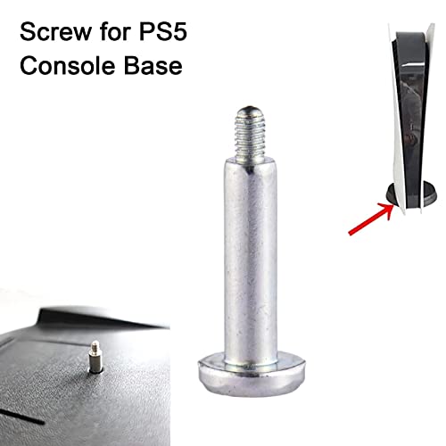 Storaffy Compatible con PS5 Tornillo para Soporte | Tornillos Inferiores del Soporte Vertical para Consola PS5 | Tornillo fijación Base Juego Resistente para Sony PS5