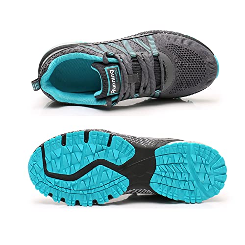 Sumateng Zapatillas Hombre Deportivas Mujer Zapatos Correr Running Gimnasio Gym Fitness Tenis Walking Casual Sneakers Hombre 46 Azul