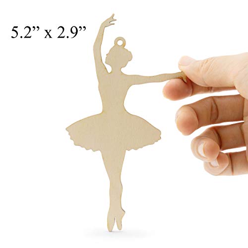 Summer-Ray - Bailarina de madera con 4 posturas (20 unidades)