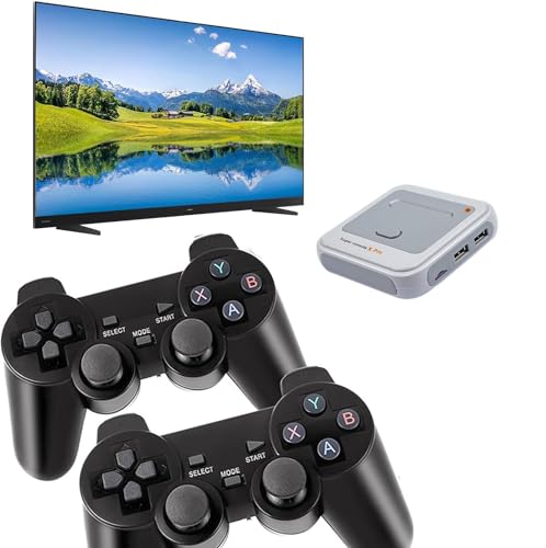 Super Console X Pro Retro Consola de Juegos Mini TV Reproductor de videojuegos con tarjeta de 128 GB para salida 4K TV HDMI, integrado en más de 41.000 juegos, 2 gamepads soporte WiFi/LAN