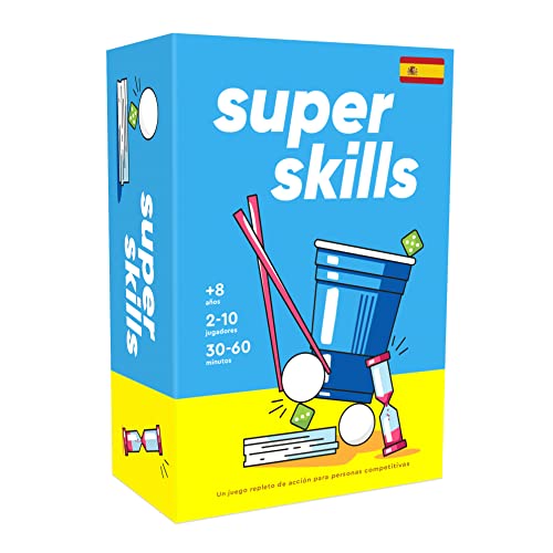 | Super Skills - Juego de Mesa Divertido Lleno de Acción para Niños y Adultos - Regalo Perfecto para todas las Edades - En Español
