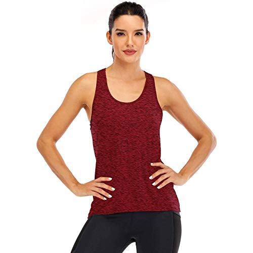 Superora Mujer Camisas sin Mangas Deportivas Camisetas Fitness Yoga Tops Deportes Espalda Abierta