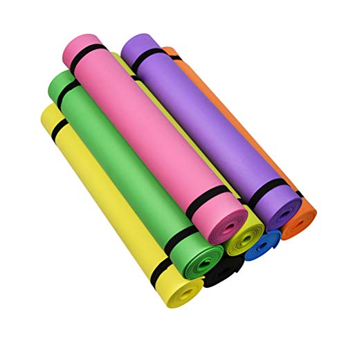 Surenhap Esterilla de yoga antideslizante de goma EVA, de 4 mm, para entrenamiento y fitness en casa