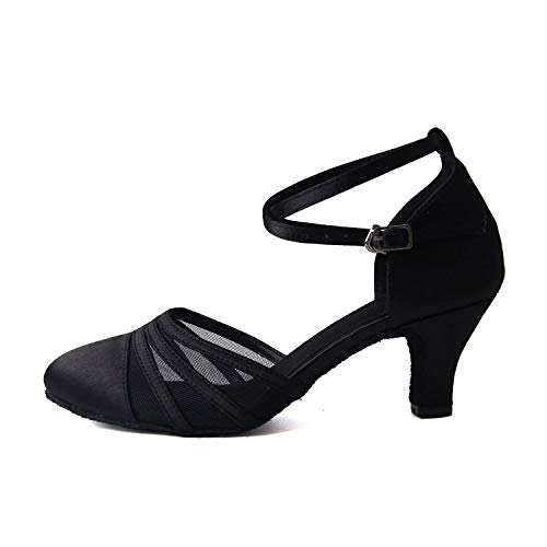 Syrads Zapatos de Baile Latino para Mujer Baile de Salón Tacón Alto Zapatos de Tango Salsa Samba Vals