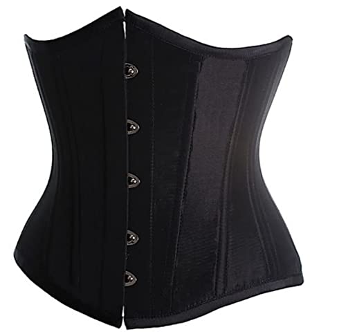 SZIVYSHI Mujer Steampunk Corsé de Underbust cintura Waist Cincher gótico Bustier Fajas Reductoras de Cinturón Firme de Formación Para