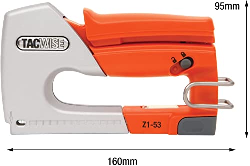 Tacwise 0889 Juego de Z1-53 Grapadora Manual con 200 Grapas 53/6 mm y Quitagrapas