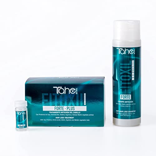 Tahe Fitoxil Pack Forte Plus Programa Anticaída del Pelo para Cabellos Castigados (Champú 300 ml + Tratamiento 6 x 10ml)