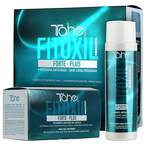Tahe Fitoxil Pack Forte Plus Programa Anticaída del Pelo para Cabellos Castigados (Champú 300 ml + Tratamiento 6 x 10ml)