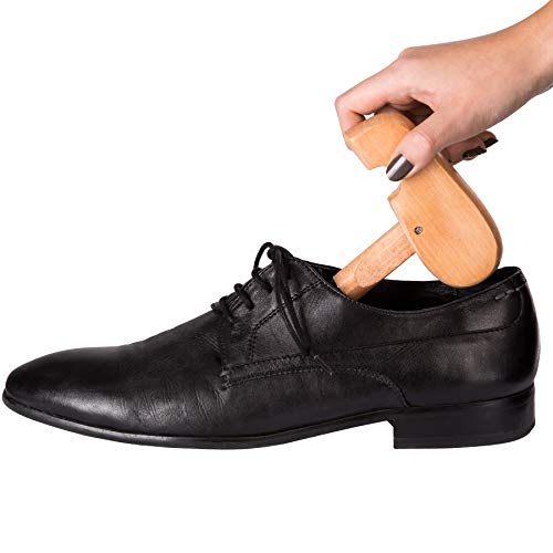 TecTake 800592-2 x Hormas para Zapatos Profesional de Madera de Loto, Moldeador, Extensor con Tornillo, Universal - Varios Tamaños (Type 4 | No.403011)