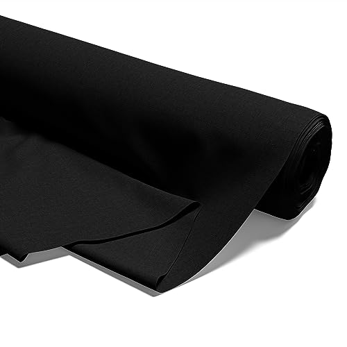 Tela de algodón cortada a medida 2 M - Telas para coser, tela decorativa de algodón, tela de costura ligera para niños, tela de moda Negro