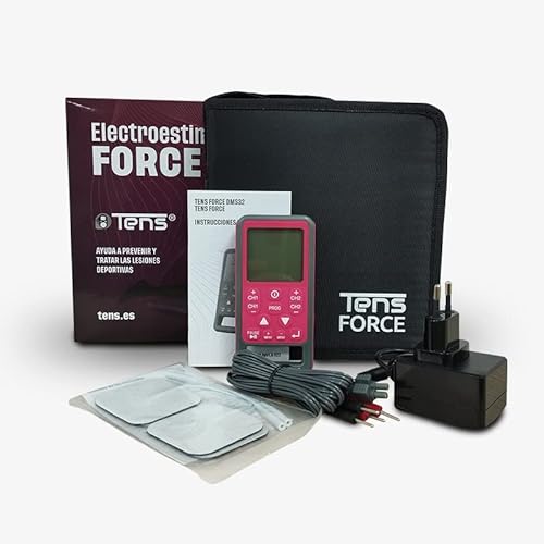 TENS - Electroestimulador Muscular FORCE Tens Original 49 Modos Función TENS, EMS y Masaje, Alivio Dolor y Fortalecimiento del Músculo.