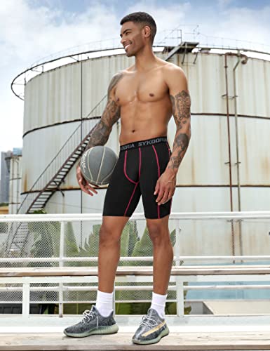 Terecey Mallas Cortas Hombre de Secado Rápido Short de Compresión Hombre con Bolsillo Pantalon Corto Hombre Deporte para Running Fitness Gym