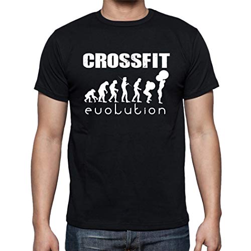 the Fan Tee Camiseta de Hombre Crossfit Deporte Gimnasio Gym Pesas 002 L