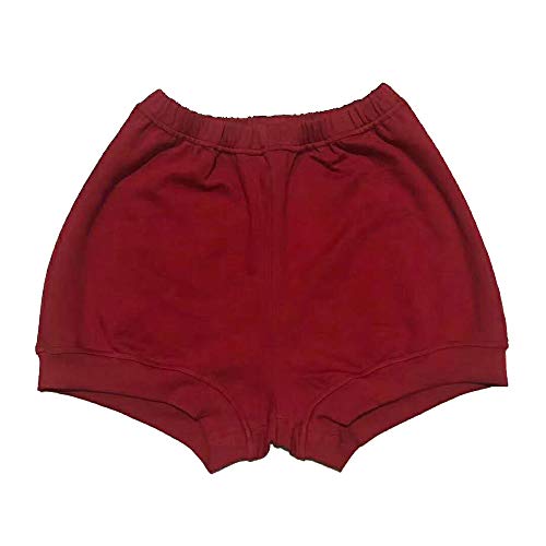 THEECA - Pantalones cortos de algodón elástico suave para mujer y hombre