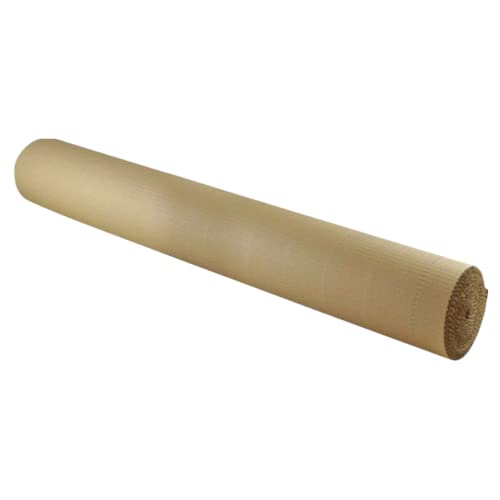 TIENDA EURASIA® Rollo de Carton Ondulado - Material de Embalaje - Ideal para Proteccion de Objetos o Envio de Mercancias - Rollo de Carton Corrugado (090 x 10 M)